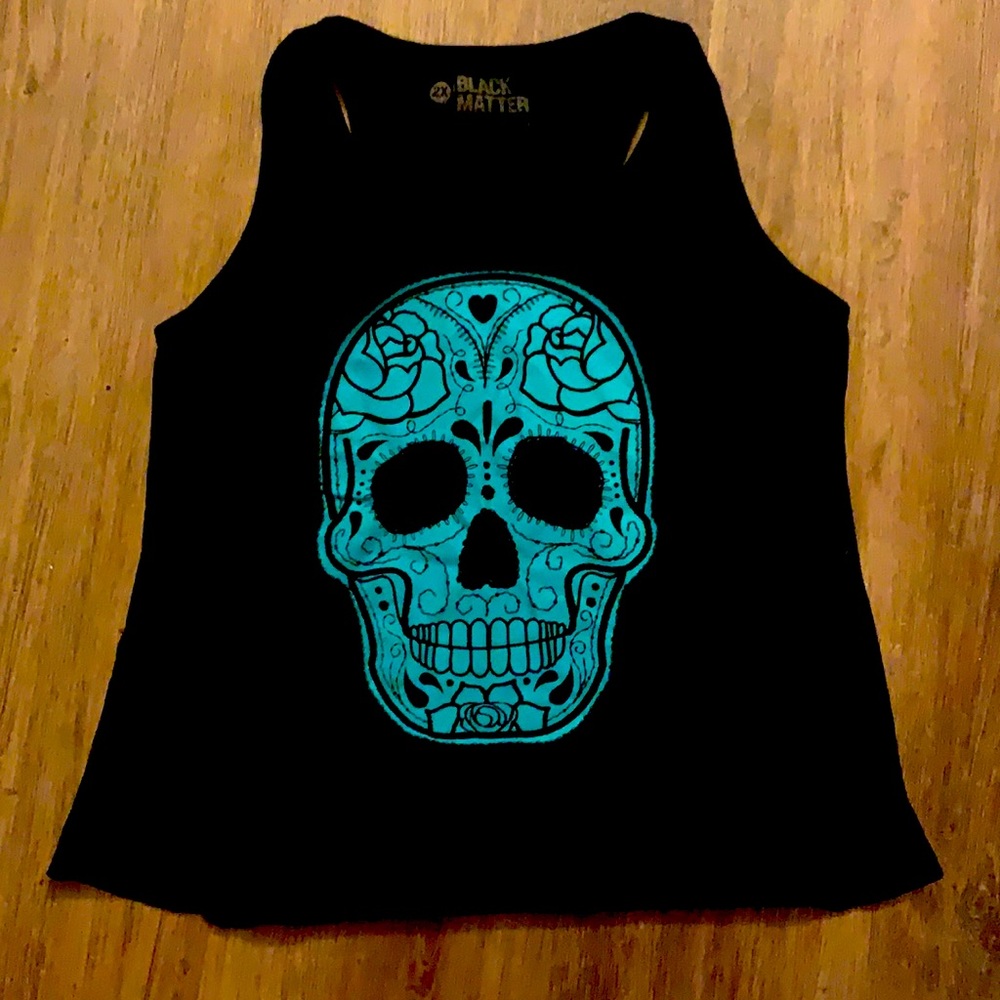 Black matter sugar skull tank